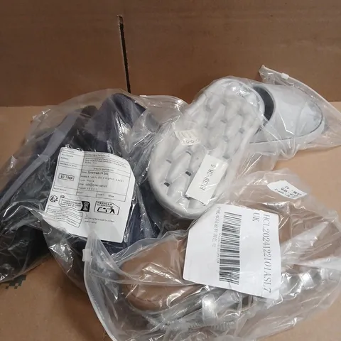 APPROXIMATELY 10 PAIRS OF ASSORTED SHOES TO INCLUDE - BOOTS - SLIPPERS - TRAINERS ETC