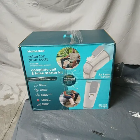 HOMEDICS COMPLETE CALF AND KNEE STARTED KIT BOXED
