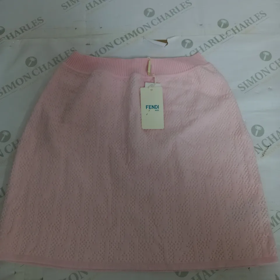 FENDI F1 KNITTED PINK SKIRT - 12/14 YEARS