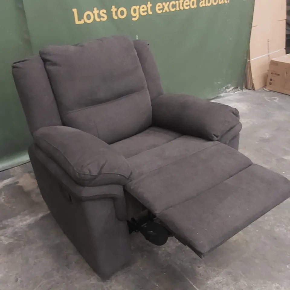ALBION FABRIC HIGH BACK MANUAL RECLINER ARMCHAIR RRP £479