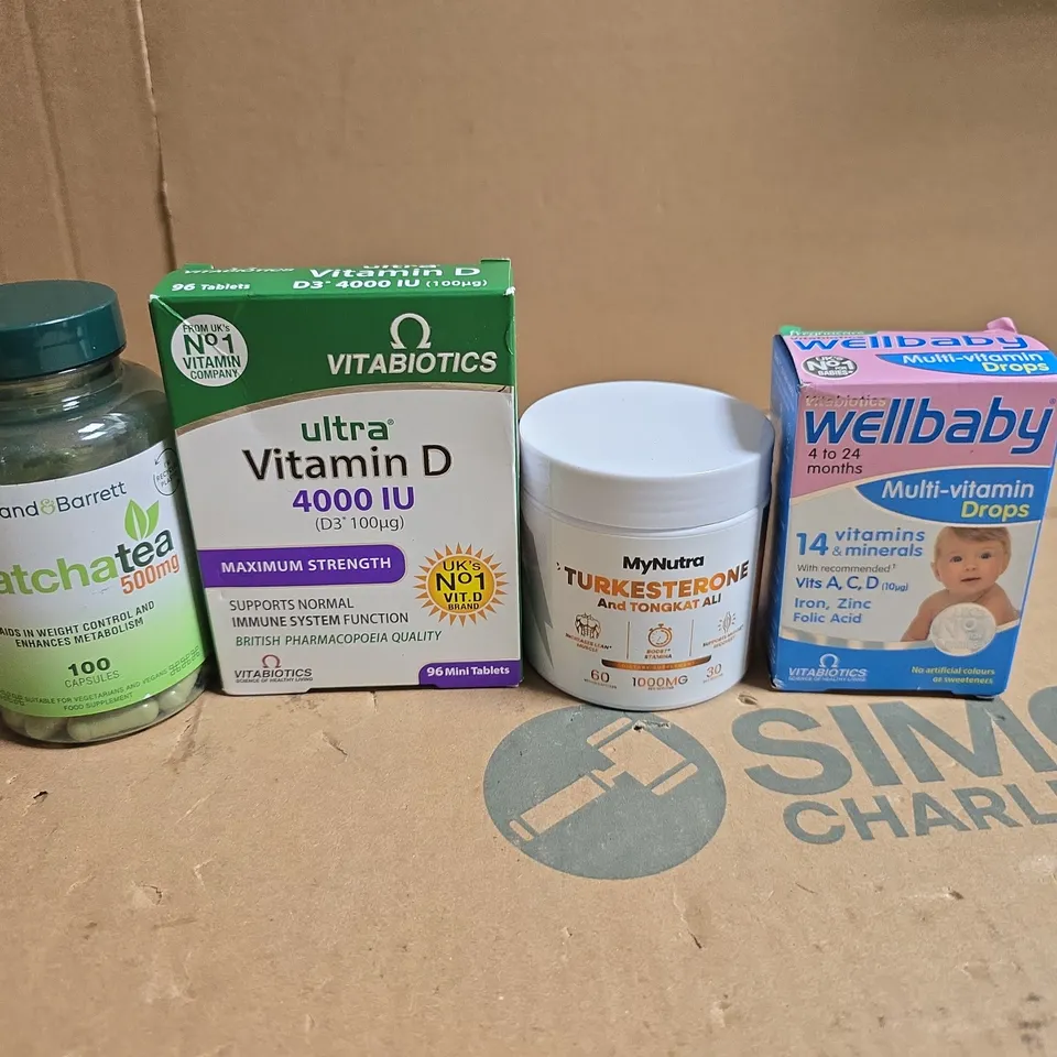 APPROXIMATELY 15 ASSORTED VITAMIN/HEALTH AID PRODUCTS TO INCLUDE WELLBABY, MYNUTRA AND VITABIOTICS
