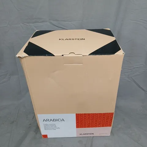 BOXED KLARSTEIN ARABICA COFFEE MACHINE