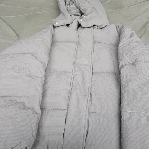 BOOHOO WOMEN'S GREY PUFFER JACKET, UK 16