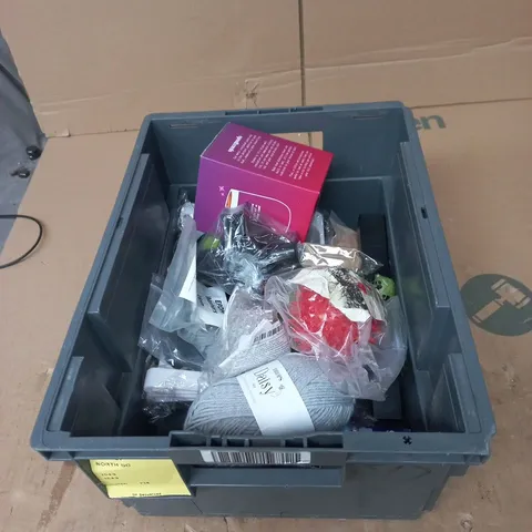 TOTE OF APPROXIMATELY 12 ASSORTED ITEMS TO INCLUDE: AnD BLOOD PRESSURE MACHINE