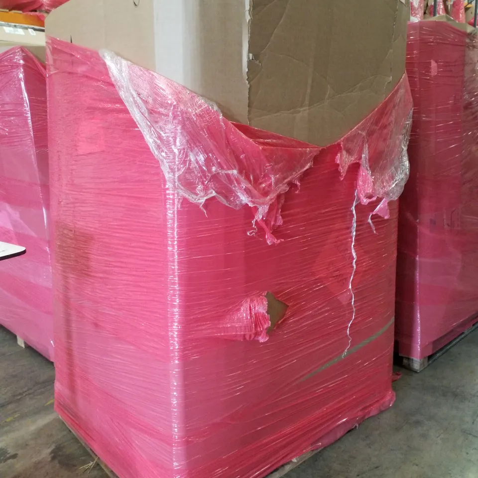 PALLET CONTAINING ASSORTED PRODUCTS INCLUDING CEILING FAN LIGHT, COLLAPSIBLE SOFT SIDED CRATE, KITCHEN STORAGE & A2 PICTURE FRAMES