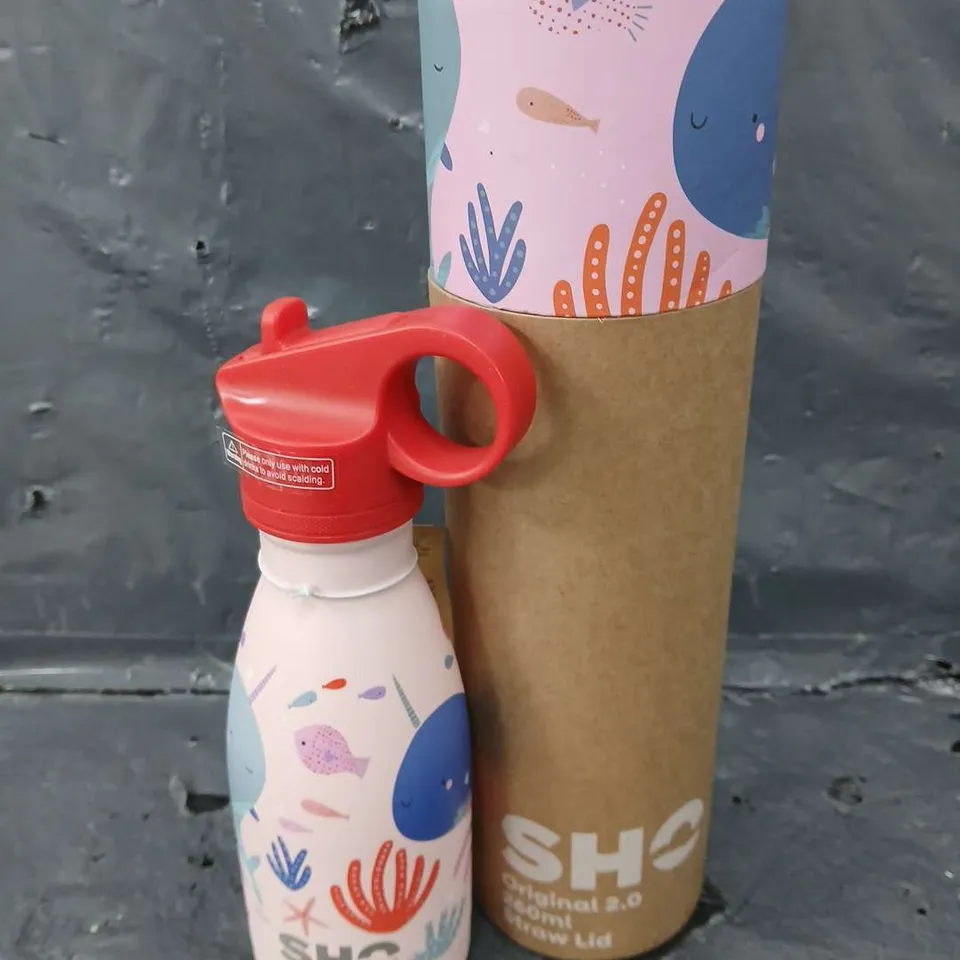 BOXED SHO ORIGINAL 2.0 STRAW LID DRINKS CONTAINER - 260ML