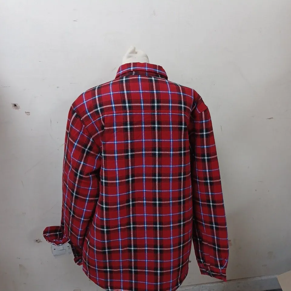 BENCH LARGE BLACK/RED CHECK PLAIDED JACKET 