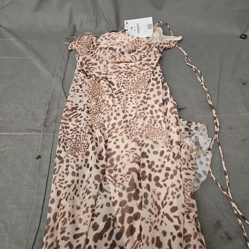 BERSHKA LEOPARD PRINT DRESS – WOMEN’S, SIZE M 