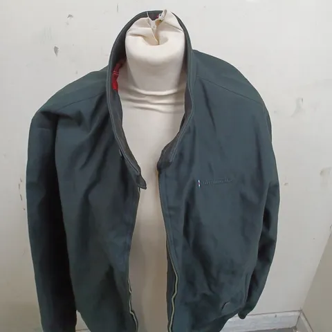 LAMBRETTA SHOWER RESISTANT HARRINGTON JACKET IN BLACK - M