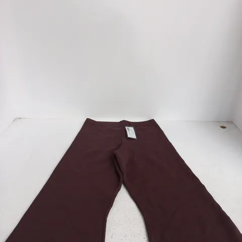 SOSANDAR KNITTED FLARED TROUSERS CO-ORD, CHOCOLATE, UK SIZE 12