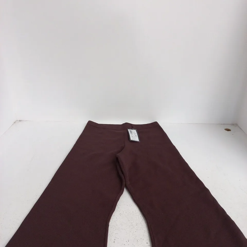 SOSANDAR KNITTED FLARED TROUSERS CO-ORD, CHOCOLATE, UK SIZE 12