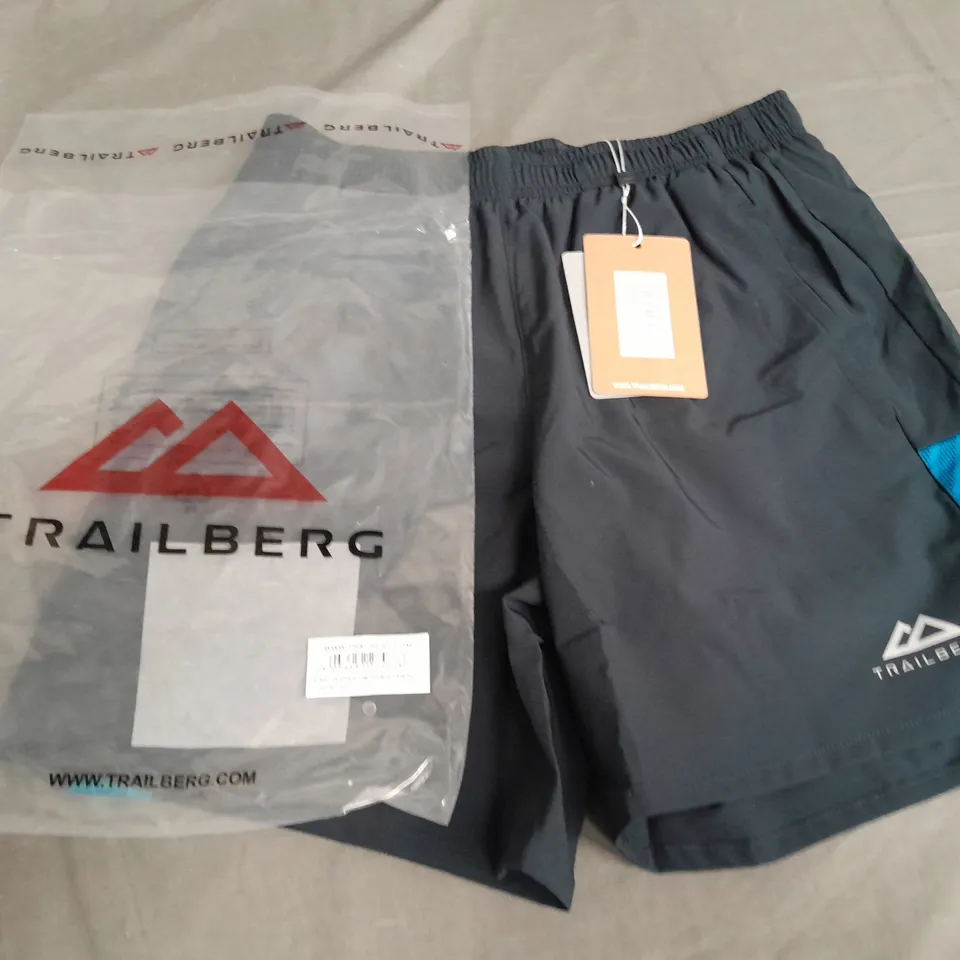TRAILBERG VERTEX SHORTS IN BLUE/CARBON - S