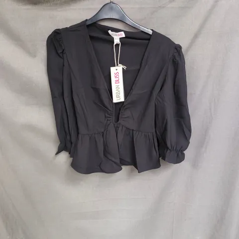 BOX OF APPROXIMATELY 25 URBAN BLISS WOMEN'S BLACK BLOUSON TOP - SIZE 16 