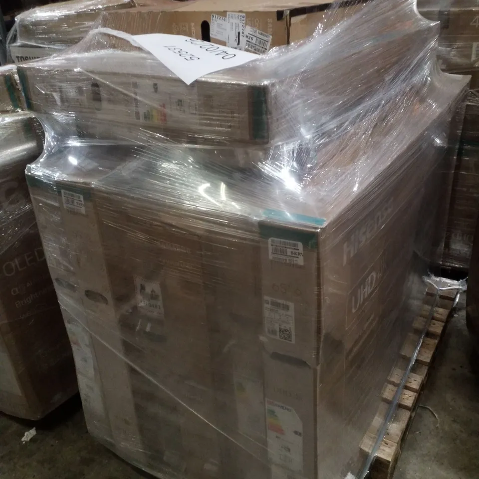 PALLET CONTAINING 9 DAMAGED TVS
