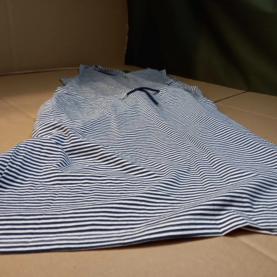 REGATTA NAVY/WHITE STRIPED VEST DRESS - SIZE 16
