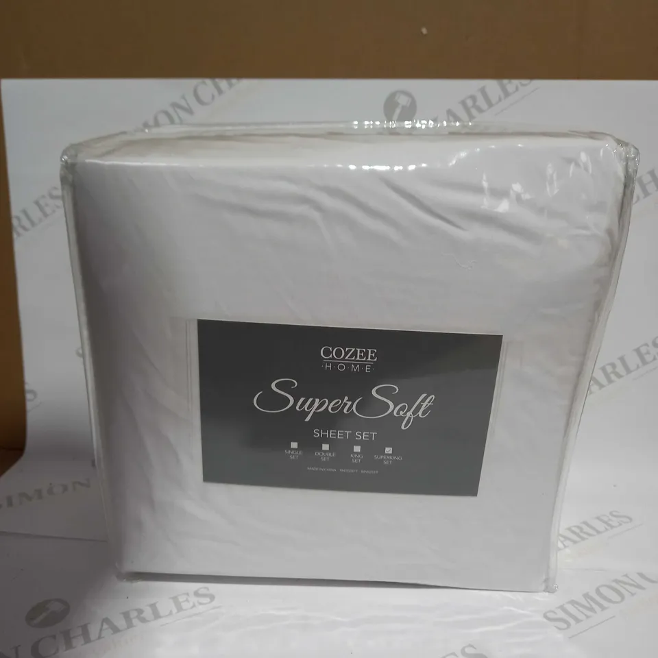 COZEE HOME SUPERSOFT SHEET SET - SUPERKING