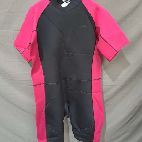 MOUNTAIN WAREHOUSE SHORT WOMENS WETSUIT IN PINK/BLACK SIZE 24-26