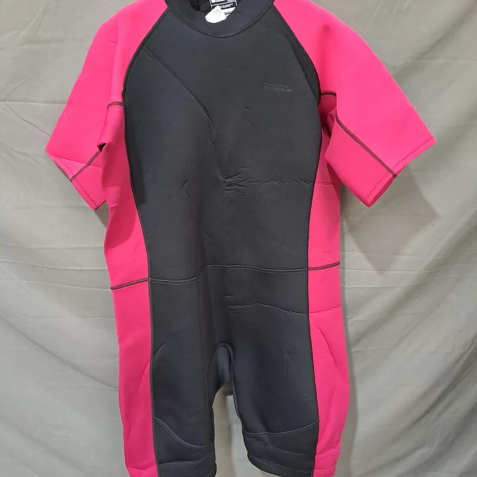 MOUNTAIN WAREHOUSE SHORT WOMENS WETSUIT IN PINK/BLACK SIZE 24-26
