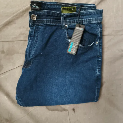 ENZO BOOTCUT JEANS IN DARK BLUE SIZE 42S