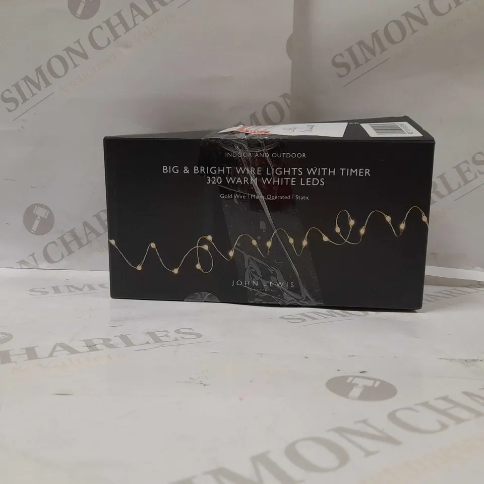 320 BRIGHT WIRE LIGHTS WITH TIMER-WHITE LEDS