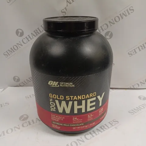 SEALED OPTIMUM NUTRITION GOLD STANDARD WHEY - 2.27KG EXTREME MILK CHOCOLATE