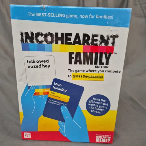 SEALED INCOHEARANT FAMILY EDITION GAME