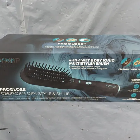 REVAMP PROGLOSS DEEPFORM DRY, STYLE & SHINE HOT STRAIGHTENING AIR BRUSH