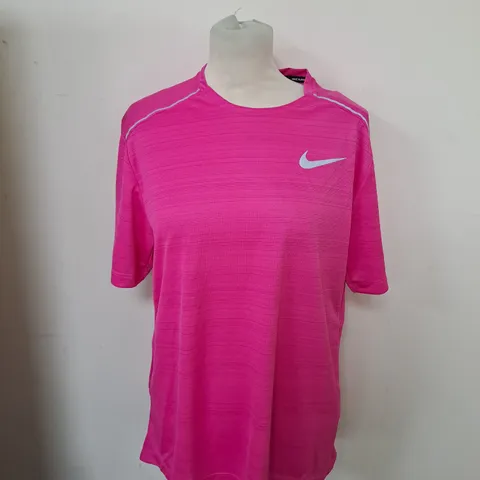 NIKE RUNNING DRI-FIT MEDIUM PINK TOP 