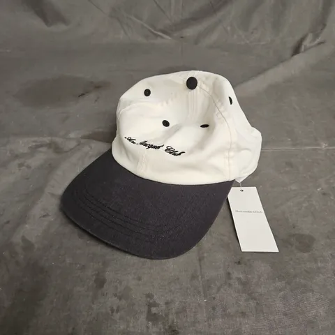 ABERCROMBIE & FITCH CAP IN CREAM/GREY ONE SIZE