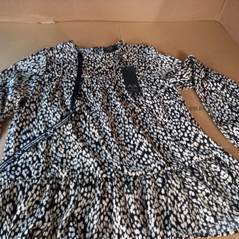 AX PARIS SPOTTED LONG SLEEVE TOP - 12