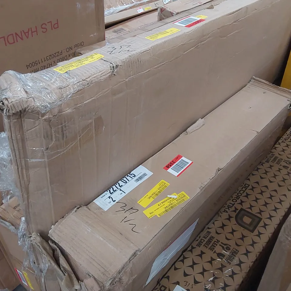 BOXED KITCHEN ISLAND, MULTIPURPOSE CABINET (2 BOXES)