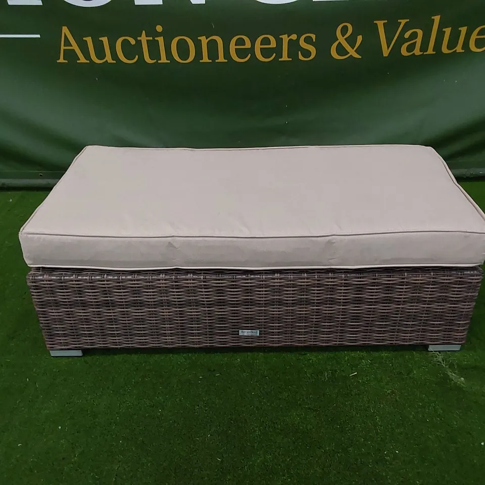 DESIGNER GARDEN/PATIO BENCH WITH CUSHION
