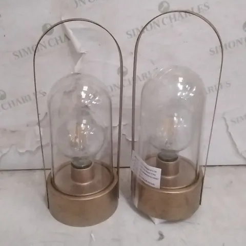 BOXED BUNDLEBERRY BY AMANDA HOLDEN SET OF 2 INDOOR OUTDOOR LANTERNS - GREEN 