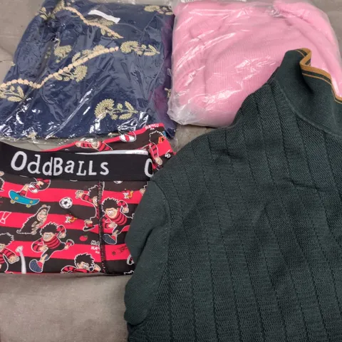 APPROXIMATELY 20 ASSORTED CLOTHING PRODUCTS IN VARIOUS STYLES & SIZES TO INCLUDE JUMPERS, UNDERWEAR, DRESSES ETC