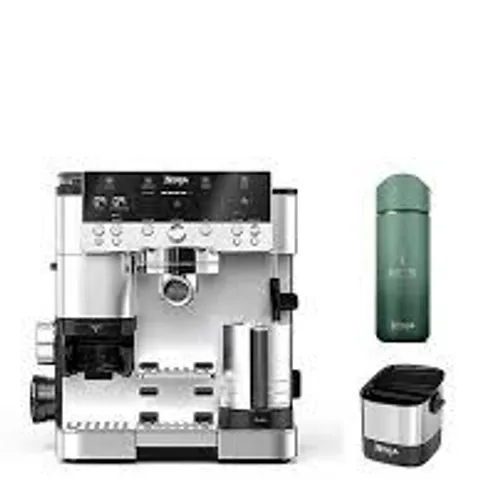 BOXED NINJA HOME BARISTA BUNDLE - INCLUDES A NINJA LUXE CAFÉ PREMIER COFFEE MACHINE, NINJA COFFEE KNOCK BOX, AND NINJA SIP PERFECT TRAVEL MUG (3 BOXES)