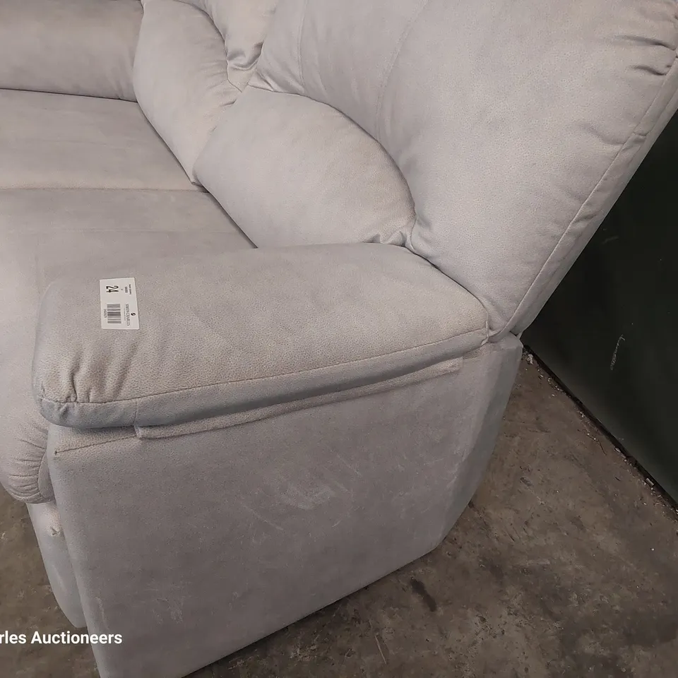 QUALITY BRITISH DESIGNER G PLAN CHLOE EASY CHAIR STINGRAY PLATINUM FABRIC 