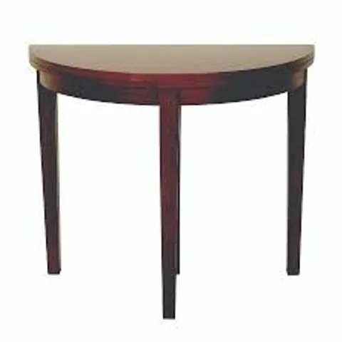 BOXED HANOVER HALF MOON DINING TABLE - DARK OAK (1 BOX)