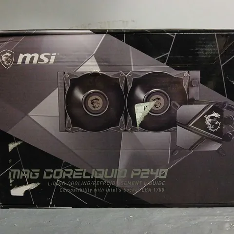 BOXED MSI MAG CORELIQUID P240 LIQUID COOLING 