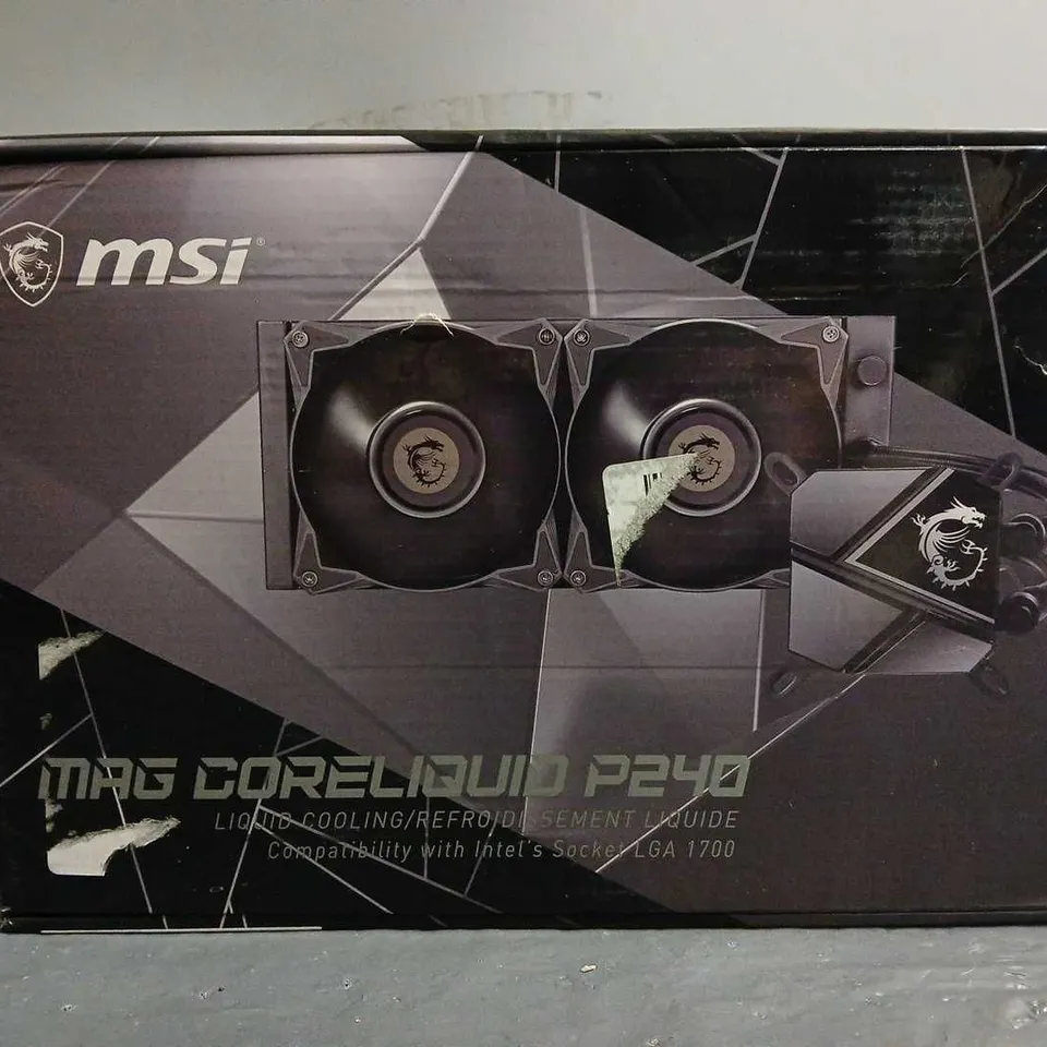 BOXED MSI MAG CORELIQUID P240 LIQUID COOLING 