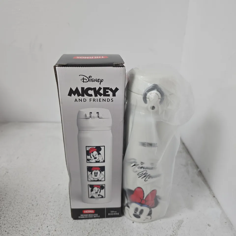 BOXED THERMOS DISNEY MICKEY AND FRIENDS MINNIE MOUSE VACUUM INSULATED STEEL BOTTLE