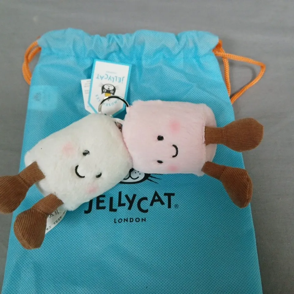 JELLYCAT AMUSEABLES MARSHMALLOWS BAG CHARM