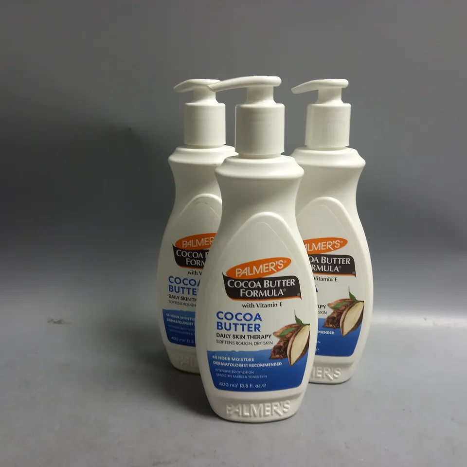 3 PALMER'S COCOA BUTTER DAILY SKIN THERAPY 400ML 