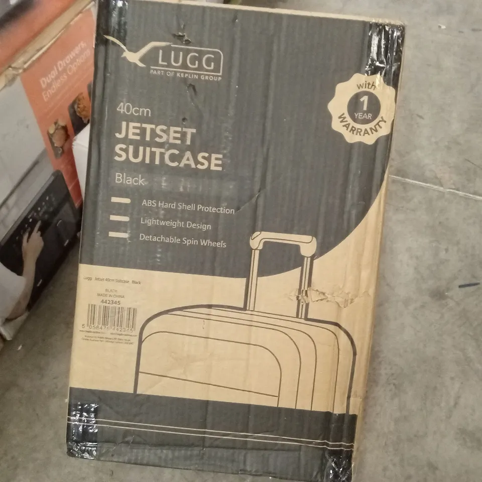BOXED LUGG - 40CM JETSET SUITCASE  BLACK 