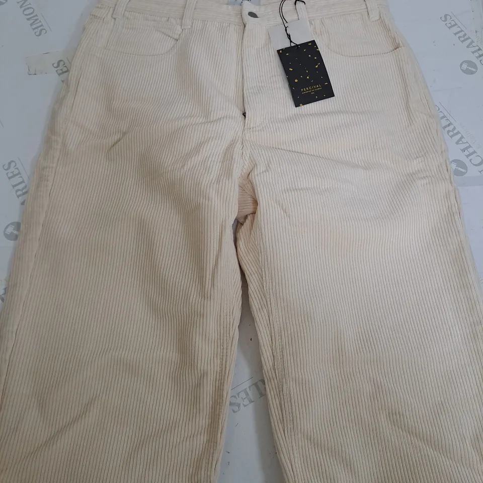 PERVIVAL CREAM CORDED TROUSERS - 32