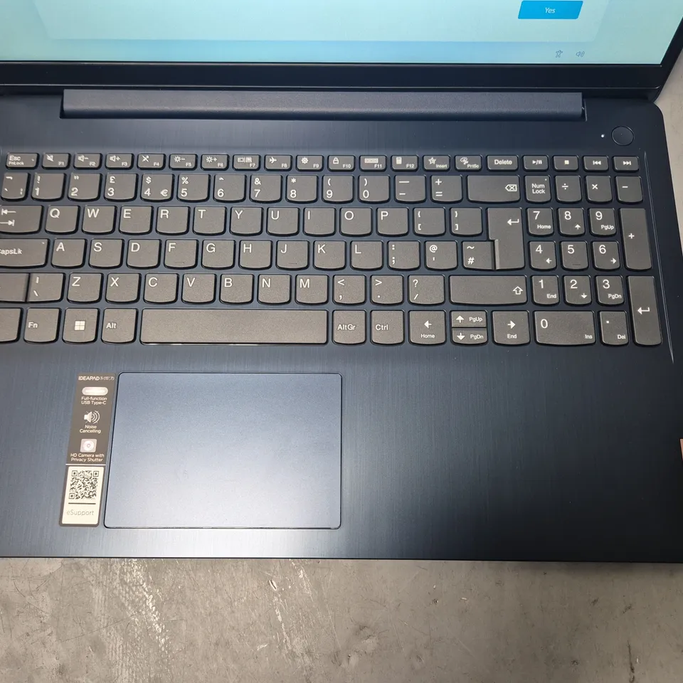 BOXED LENOVO IDEAPAD 3I INTEL I5 LAPTOP IN MYSTIC BLUE - 15IAU7