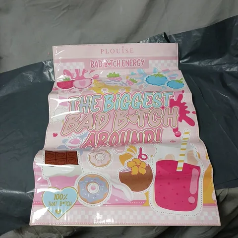 PLOUISE BAD BITCH ENERGY "THE BIGGEST BAD BITCH AROUND" ZIP TOP BAG/POUCH