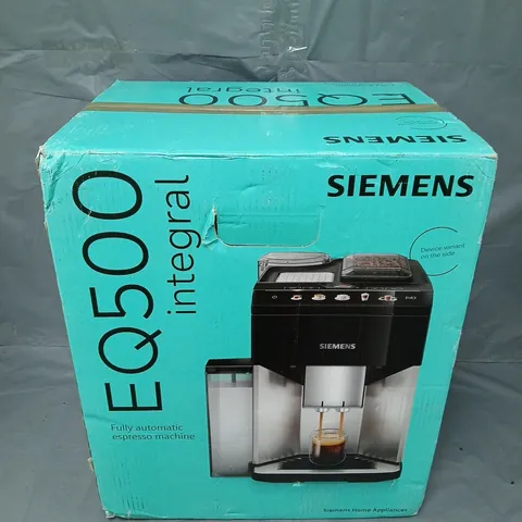 BOXED SIEMENS TQ513GB1 BEAN TO CUP FREESTANDING COFFEE MACHINE - COLLECTION ONLY