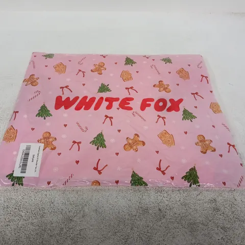 WHITE FOX SWEETHEART PYJAMA OFF SHOULDER TEE – SOFT PINK, SIZE L/XL