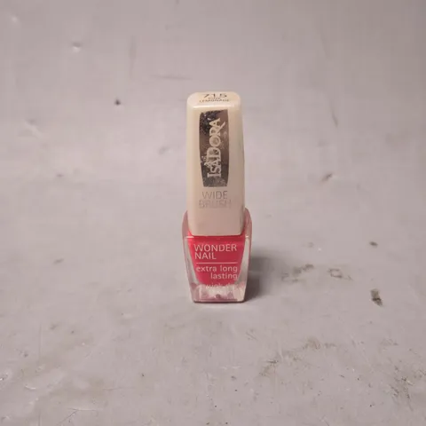BOX OF APPROX 50 ISADORA WONDER NAIL WIDE BRUSH VARNISHES IN 715 PINK LEMONADE