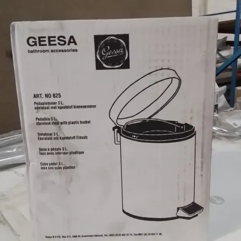  BOXED GREESA 3L PEDAL BIN